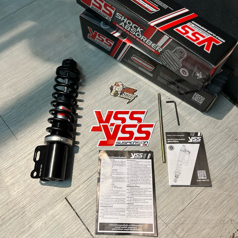 Jual Shock Depan / Front Shock YSS Low Fitment 185MM X-Pro Vespa Sprint ...