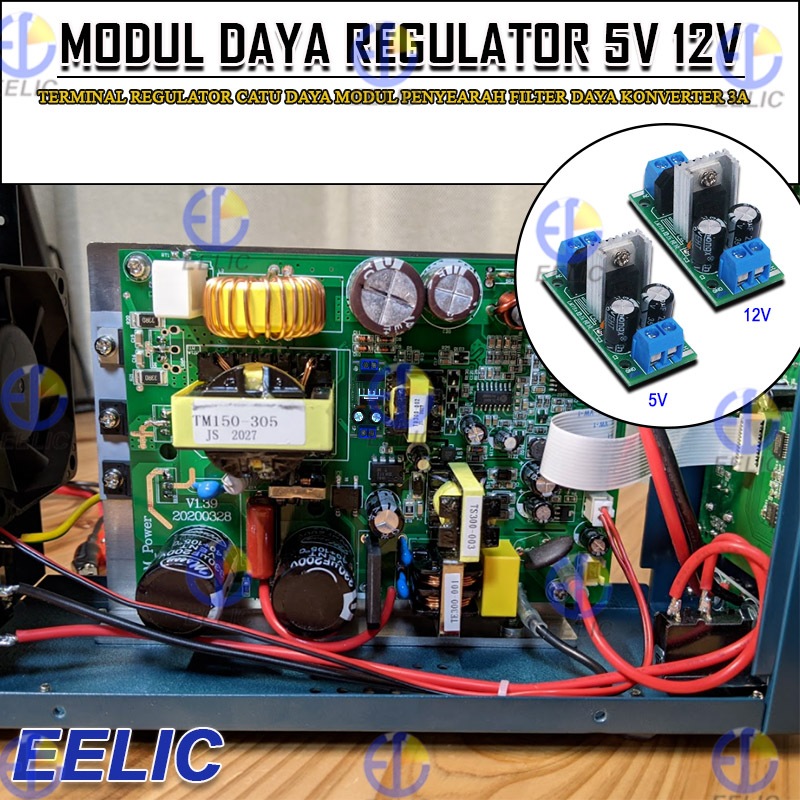 Jual EELIC MDL-LM7812 Terminal Regulator Catu Daya Modul Penyearah ...