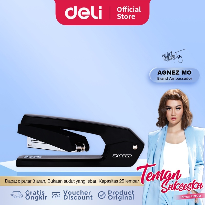 Jual Stapler Deli E0434 ( Jepretan Putar 3 Arah ) | Shopee Indonesia
