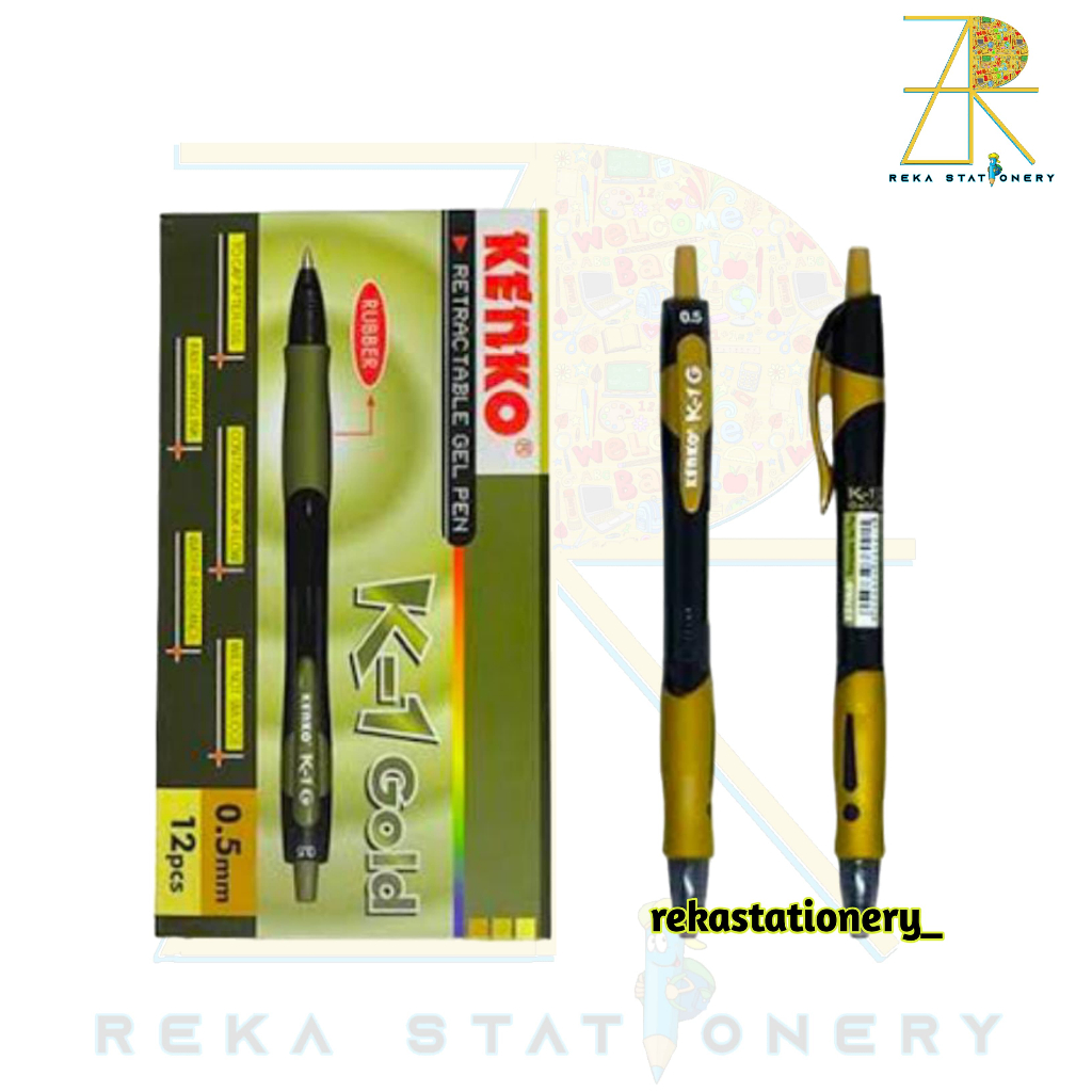 Jual Gel Pen Pena Jel Pulpen Kenko K Gold Harga Pcs Harga Satuan