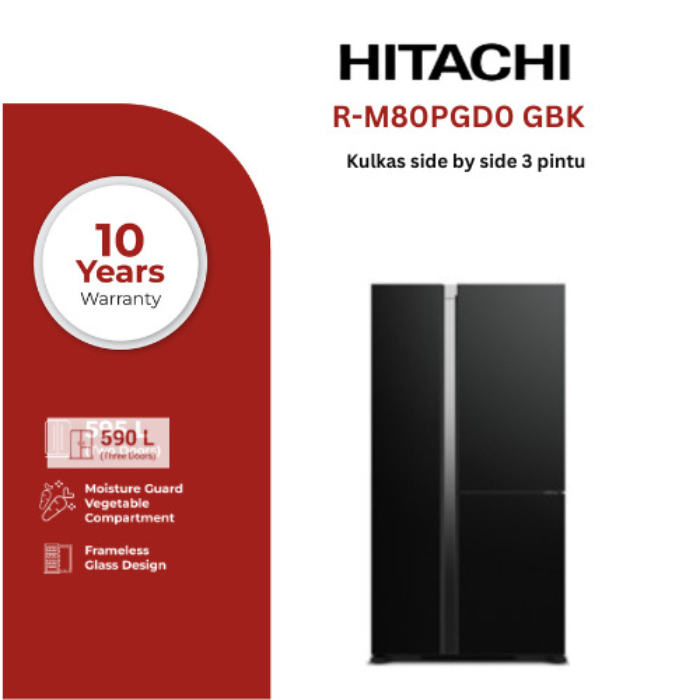 Jual Hitachi Kulkas Side By Side Standart Liter R M Pgd Gbk