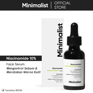 Minimalist 10% Niacinamide Serum + Zinc | Serum Niacinamide untuk Mengurangi Minyak dan Noda | 30ML