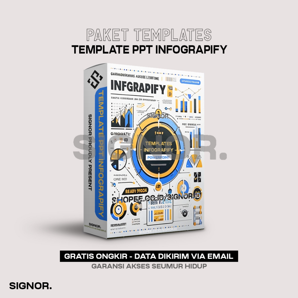 Jual [T8585] INFOGRAPIFY Template PPT Infografis Premium Powerpoint ...