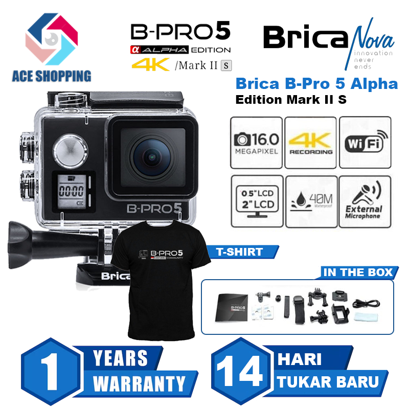 Jual Action Camera Brica B-pro 5 Alpha Edition Mark II S ( AE2S ) Black ...