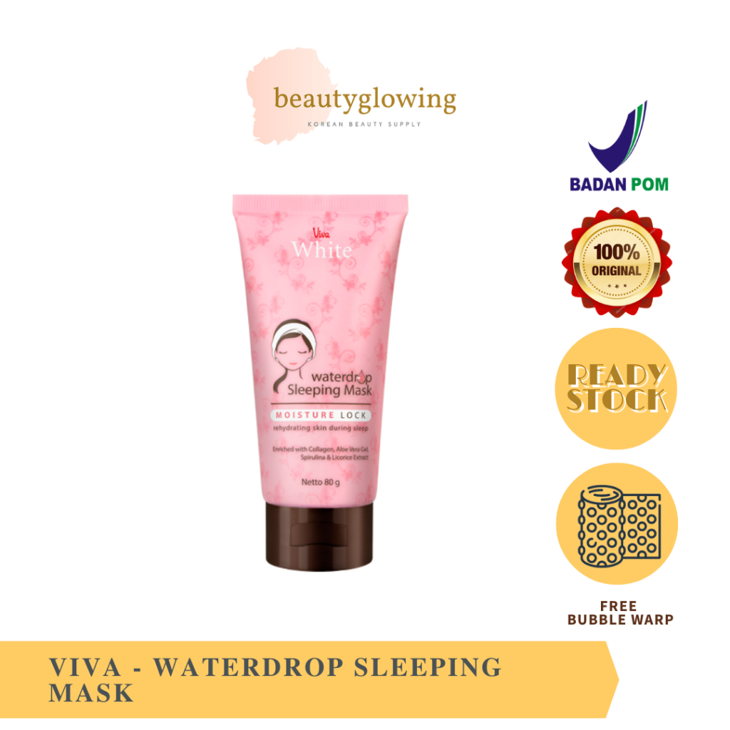 Jual VIVA Waterdrop Sleeping Mask Moisture Lock l Masker wajah tanpa