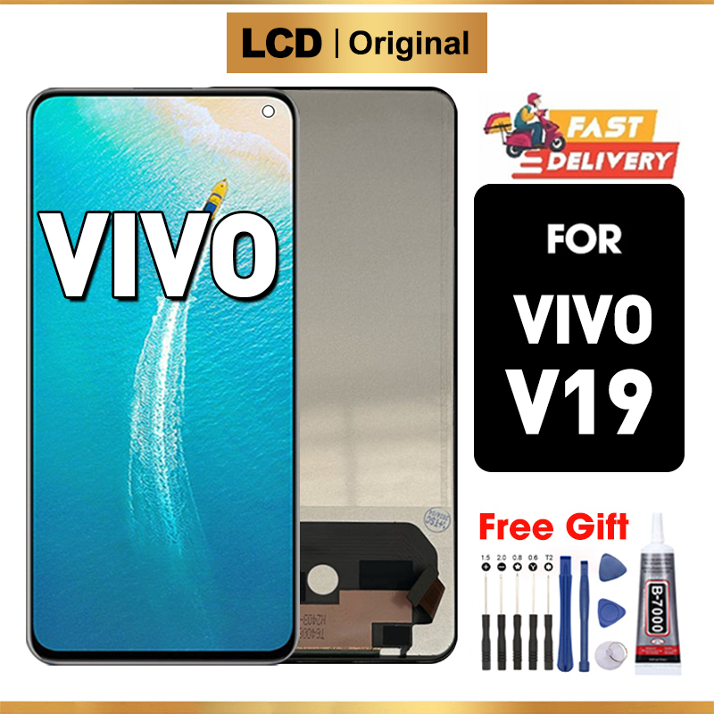 Jual LCD Vivo v19 Original COD Touchscreen Fullset Asli Ori Compatible ...