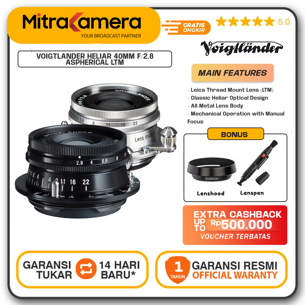 Voigtländer Heliar 40 mm f/2,8 Aspherical – kompakt och dubbelfattad
