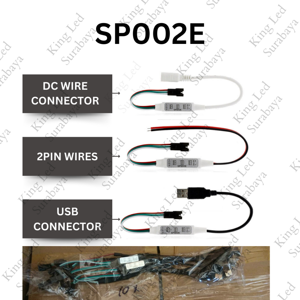 Jual (10 PCS) Mini Controller SP002E LED Strip Modul 12V 24V Flexible 3 ...