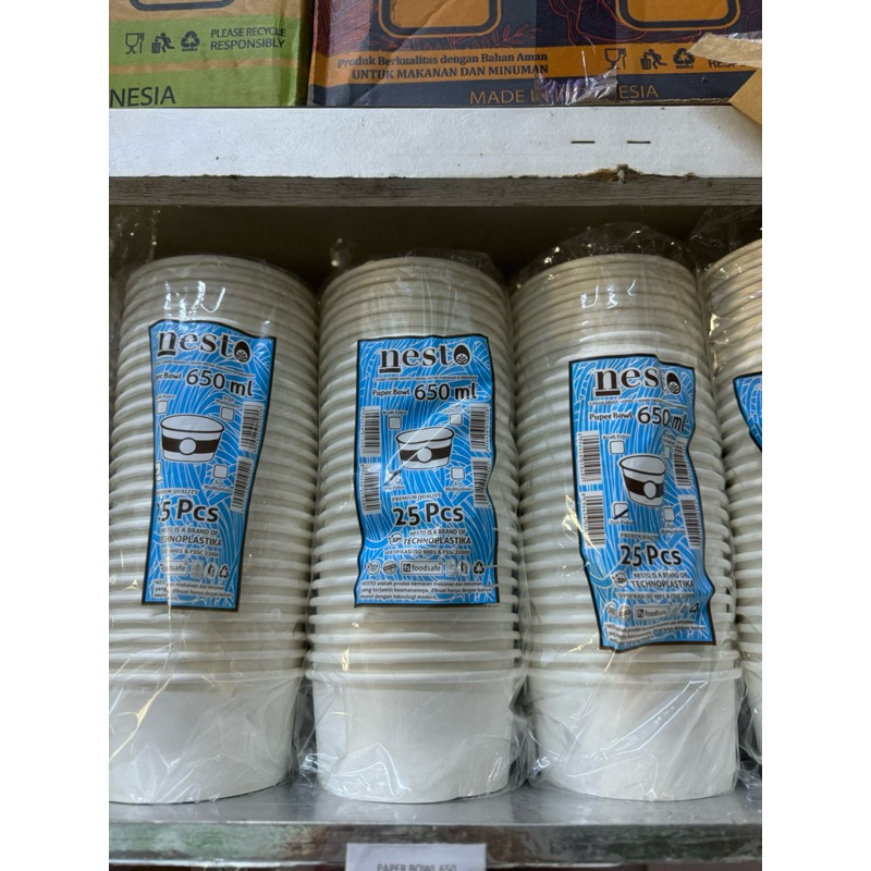 Jual PAPER RICE BOWL+TUTUP PAPER RICE BOWL( READY UKURAN 360ML,500ML ...