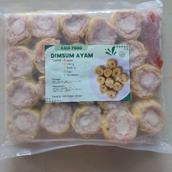 Jual ASIS FOOD Dimsum Ayam Frozen isi 20 / Dimsum Kulit Kuning | Shopee ...
