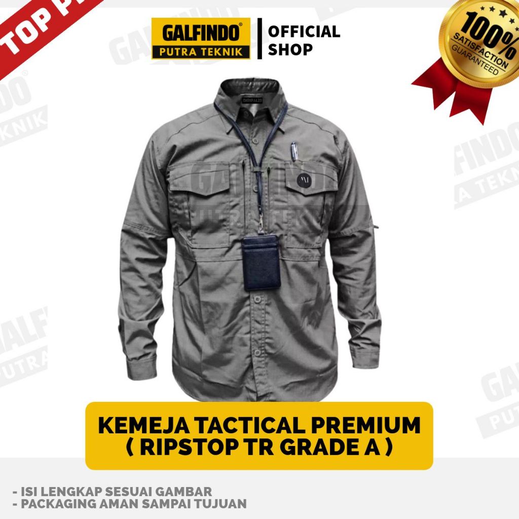 Jual GALFINDO KEMEJA TACTICAL / LAPANGAN / PROYEK / LENGAN PANJANG ...
