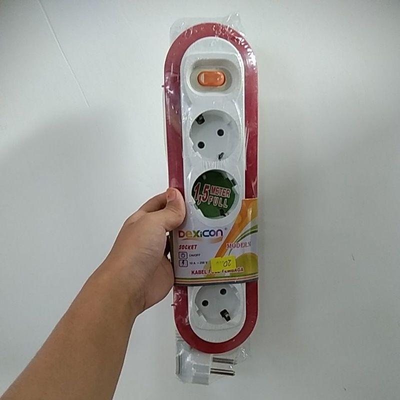Jual STOP KONTAK DEXICON 4 LUBANG ELEGAN STOP KONTAK ON OFF STOP KONTAK ...