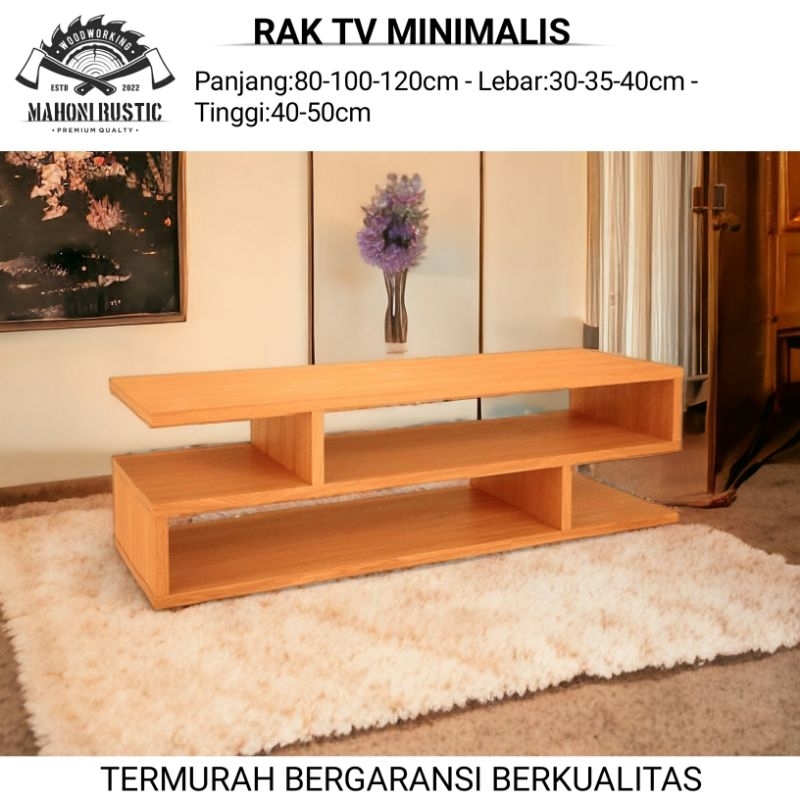 Jual Rak TV minimalis meja tv meja kayu meja monitor | Shopee Indonesia