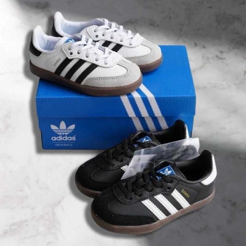 Sepatu Anak Adidas Samba OG Black White Gum Sneakers Anak Laki laki Dan  Perempuan Premium High Quality - Main Image