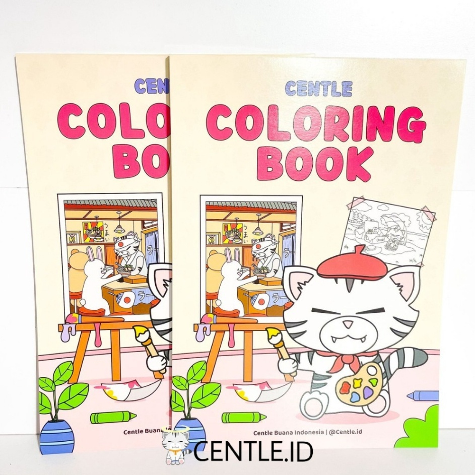Jual Dijual Murah CENTLE BUKU GAMBAR KREATIFITAS ANAK COLORING BOOK A4