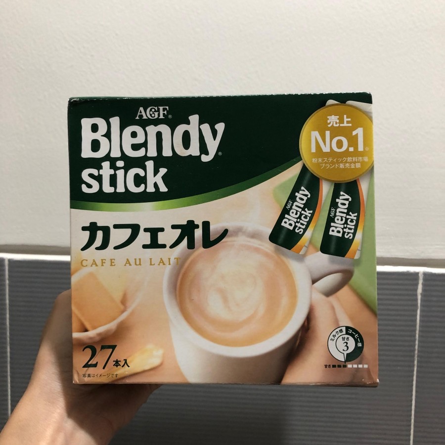 Jual AGF Blendy Stick Cafe Au Lait Instant Coffee Japan Original Box ...