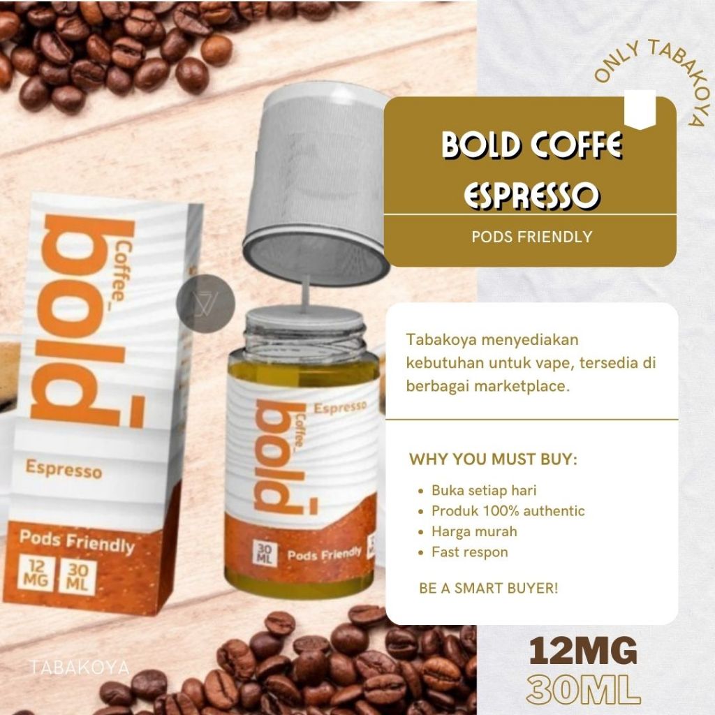 Jual Liquid BOLD Coffee Espresso Pods Friendly 30ML Salt by Joss ...