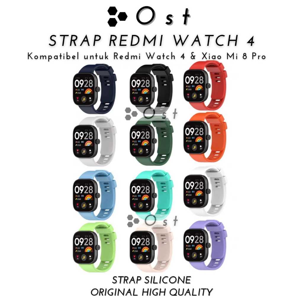 Jual Original Strap Redmi Watch Silicone Tali Redmi Watch