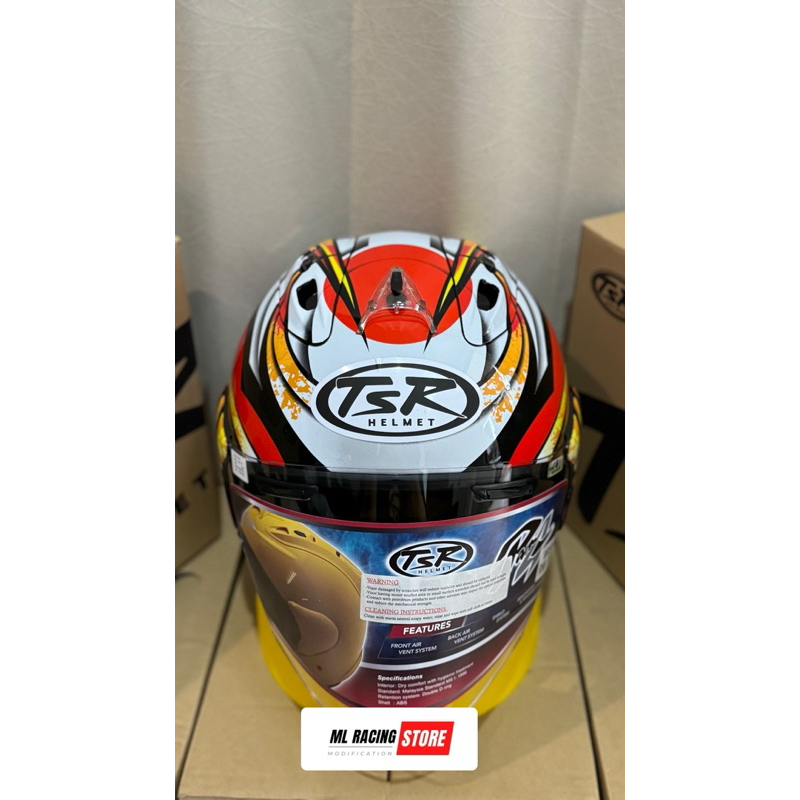 Jual HELM/HELMET TSR RAM NEW MOTIF NAKAGAMI GP MERAH HELMET