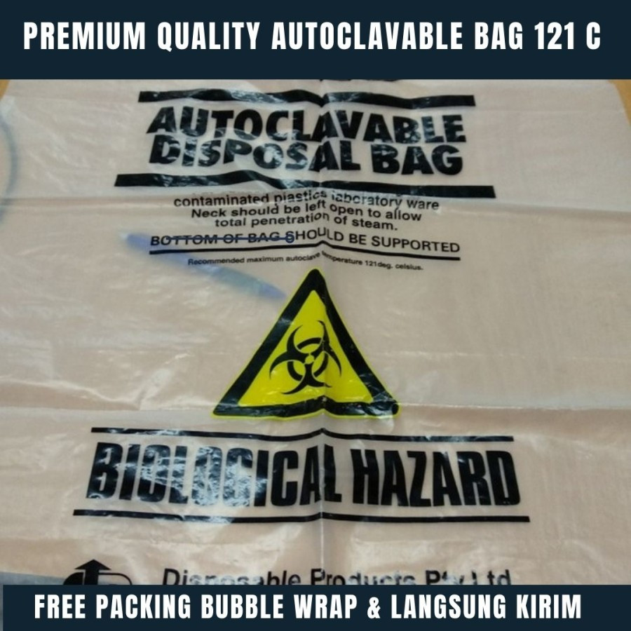 Jual Autoclavable Disposable Bag 57x70 Plastik Autoklaf Tahan Panas 121 ...