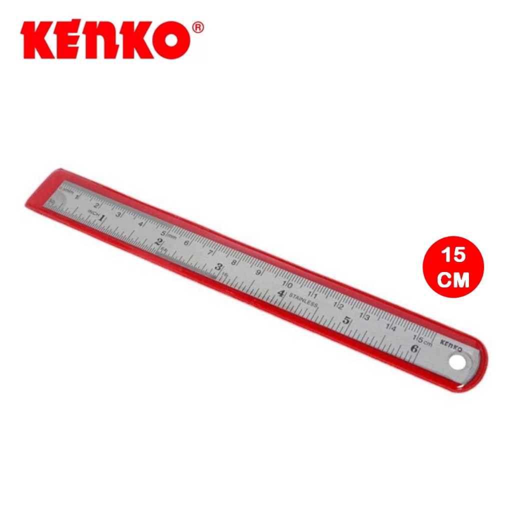 Jual Kenko Penggaris Besi Stainless Steel Ruler 15 Cm Shopee Indonesia