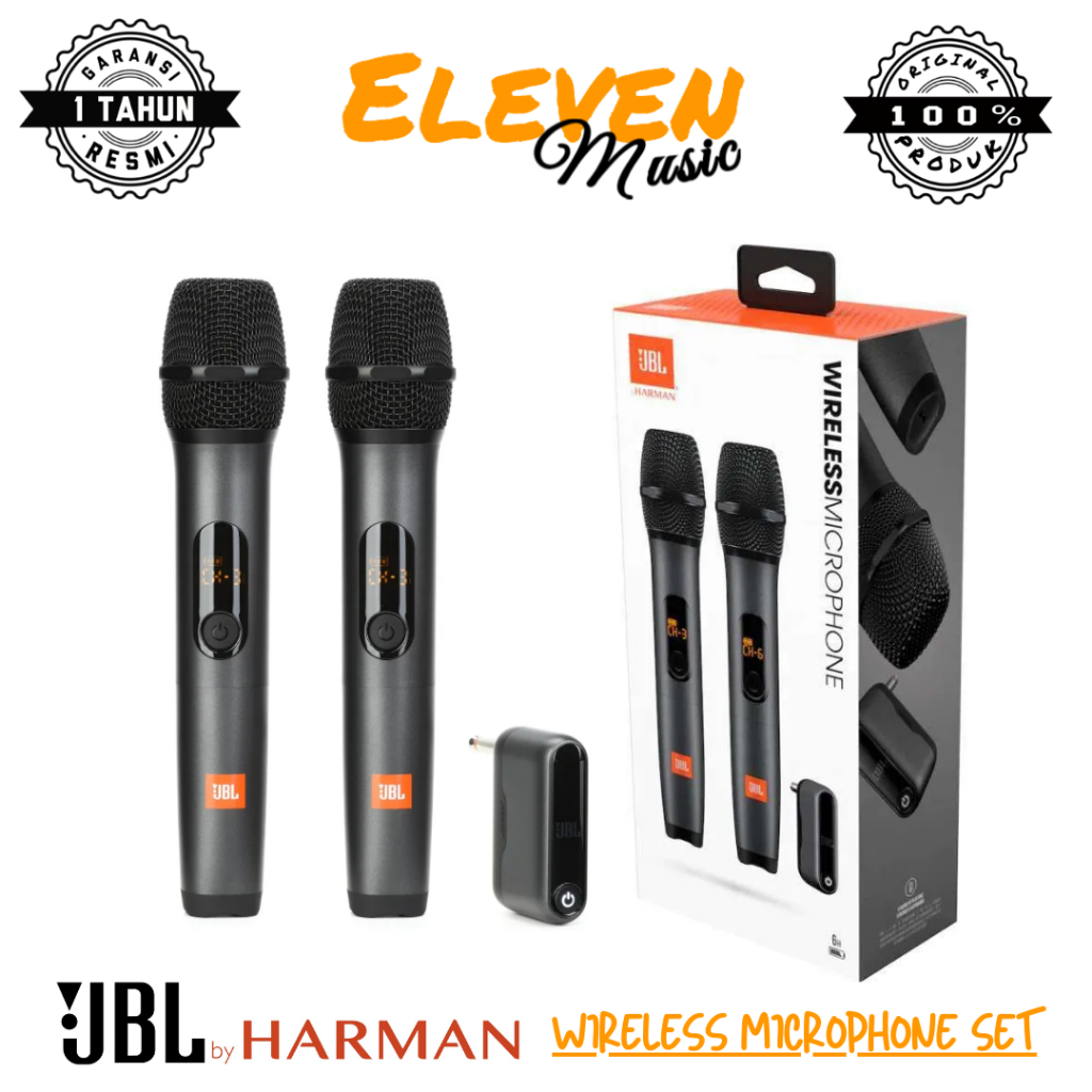 Jual JBL Dual Channel Handheld Wireless Microphone Set Original 