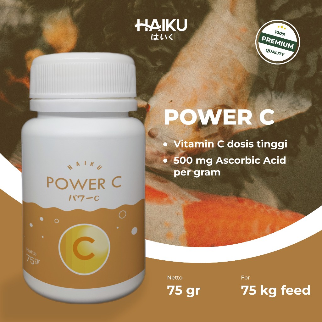 Jual Haiku Power C - Vitamin C Penambah Daya Tahan Tubuh Ikan Hias - 75 ...