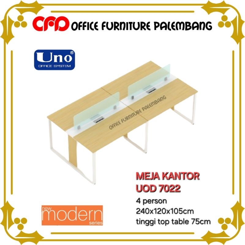 Jual meja kantor UNO UOD 7022 new modern series meja kerja meja tulis ...