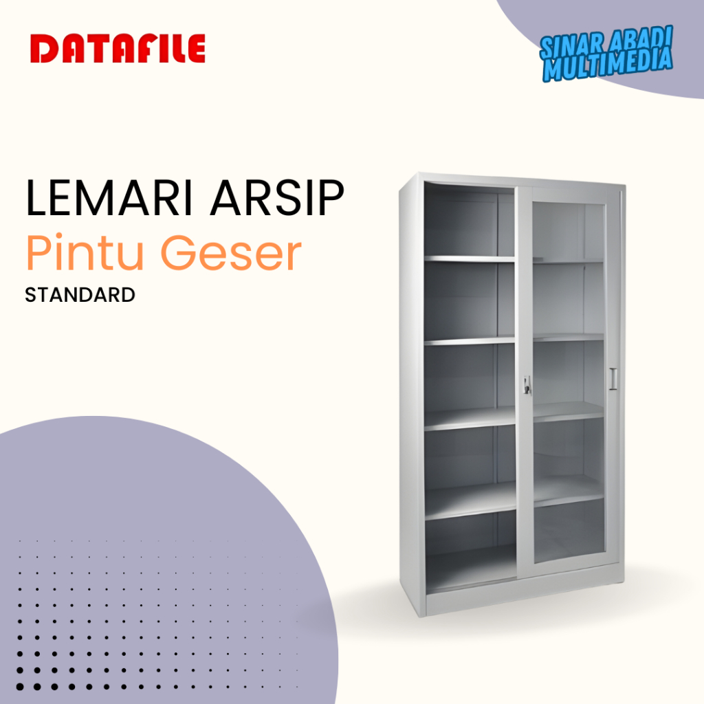 Jual Datafile Lemari Arsip Pintu Kaca Geser Standard | Shopee Indonesia