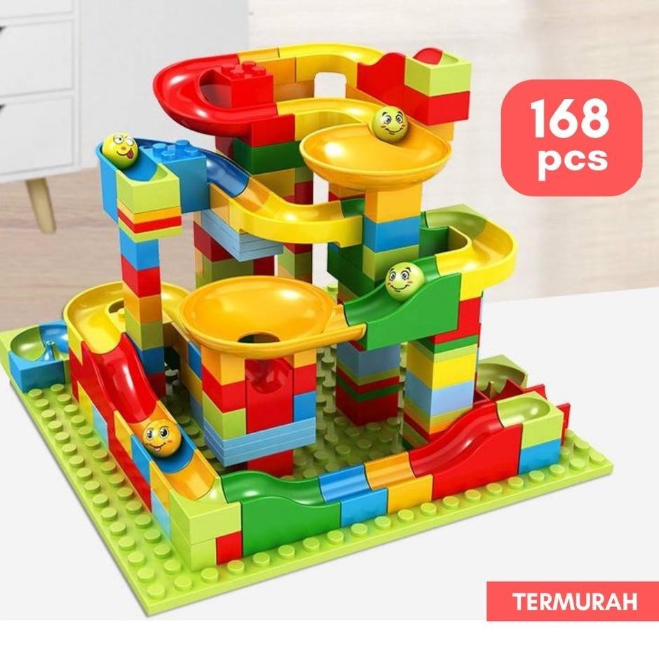 Jual Lego Building Blocks Marble Run 168 pcs | Shopee Indonesia