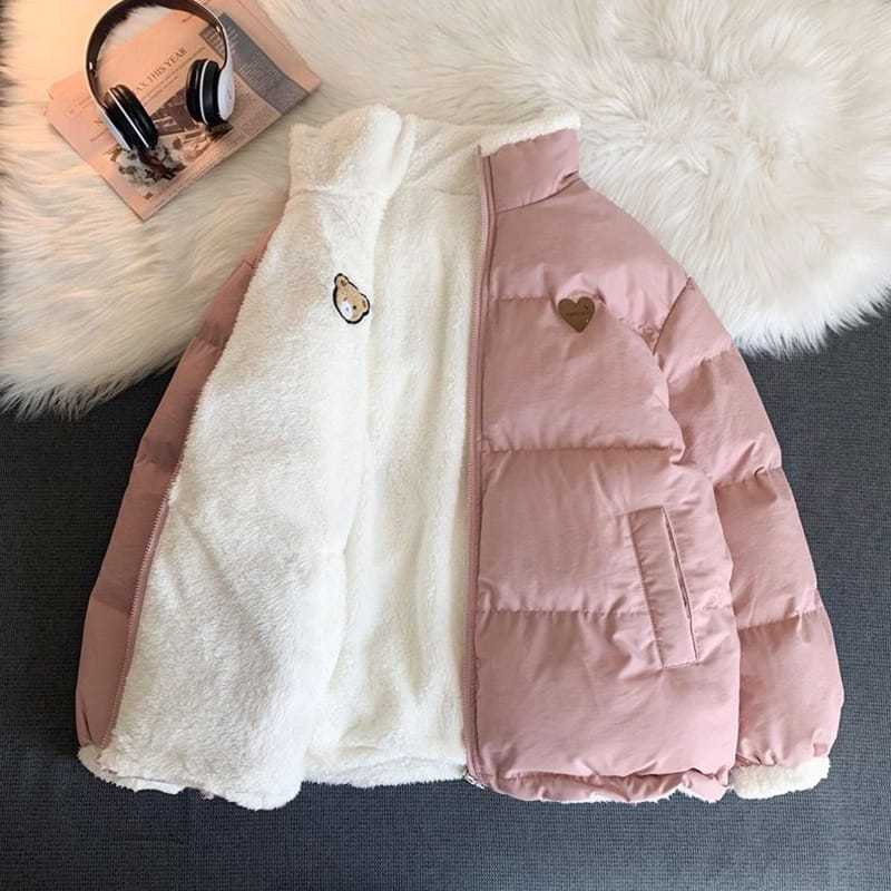 Jual Jaket Wanita Tebal / Jaket Bulu Tebal / Jaket Musim Dingin / Jaket