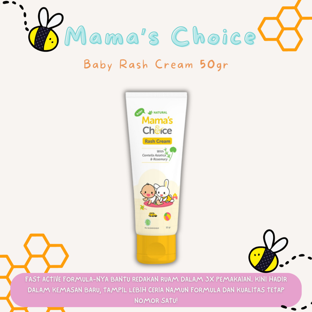 Jual MAMA'S CHOICE Baby Rash Cream 50gr Krim untuk meredakan biang