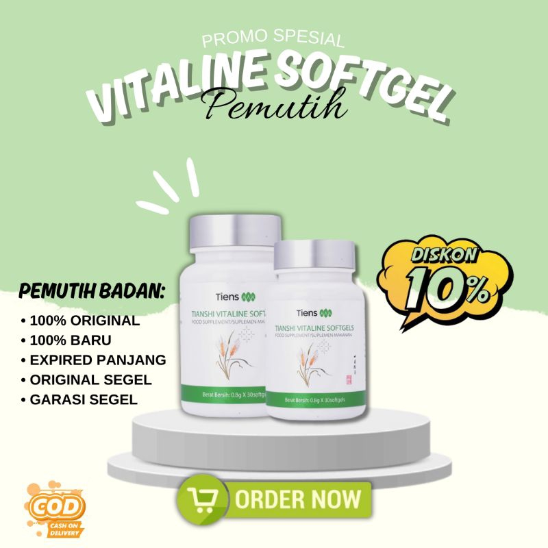 Jual Vitaline Softgels Original 100% Isi 30 Softgels ( TERSEGEL ) Untuk ...