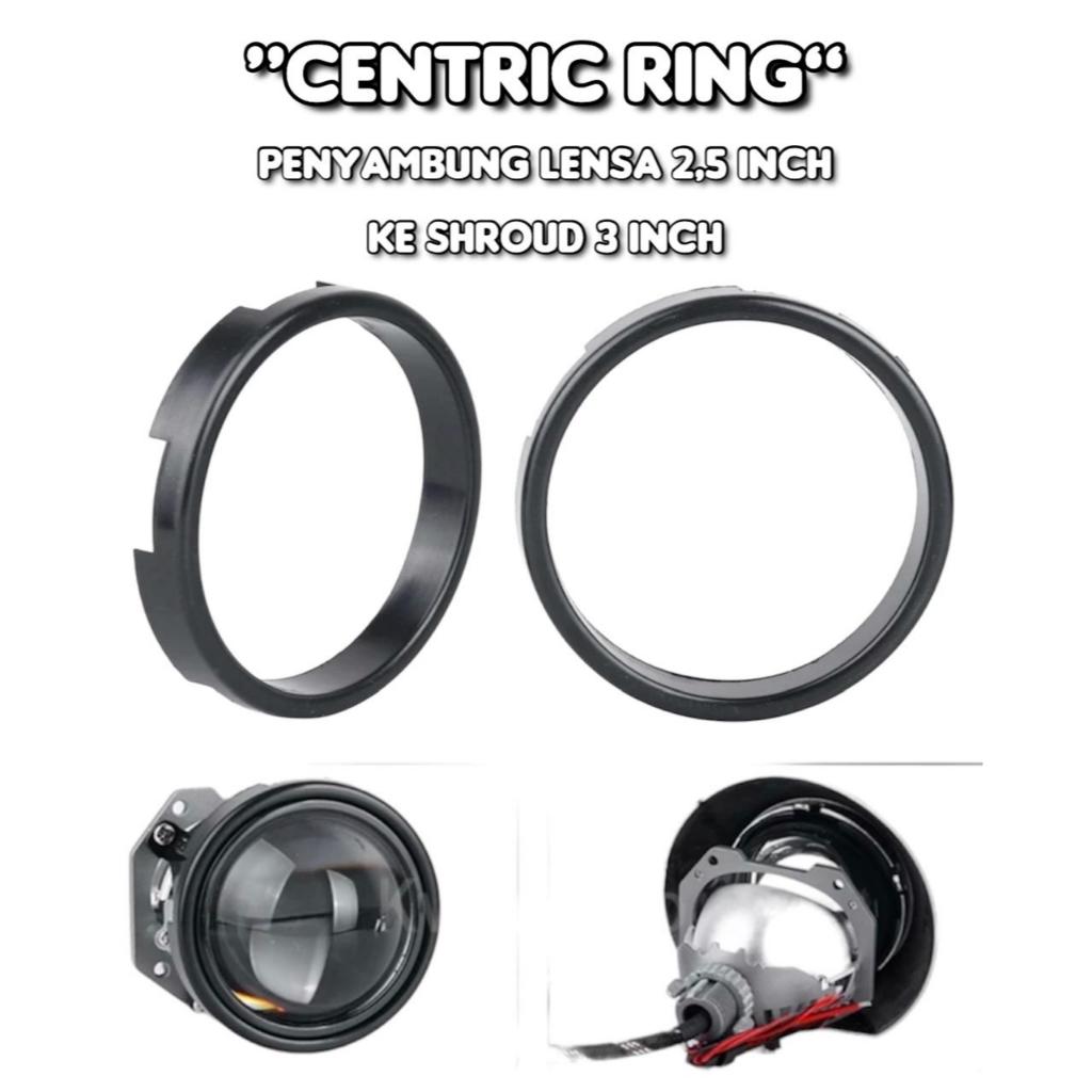 Jual Centric Ring Penyambung Lensa 2.5 inch Ke Shroud 3 Inch Alat Frame ...