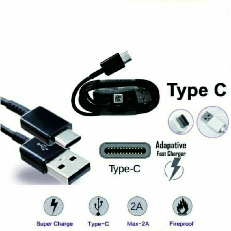 KABEL DATA ORIGINAL FAST CHARGING USB TYPE TIPE C SAMSUNG GALAXY A31 M21  M31 M31S M30 M30S M10S A30S