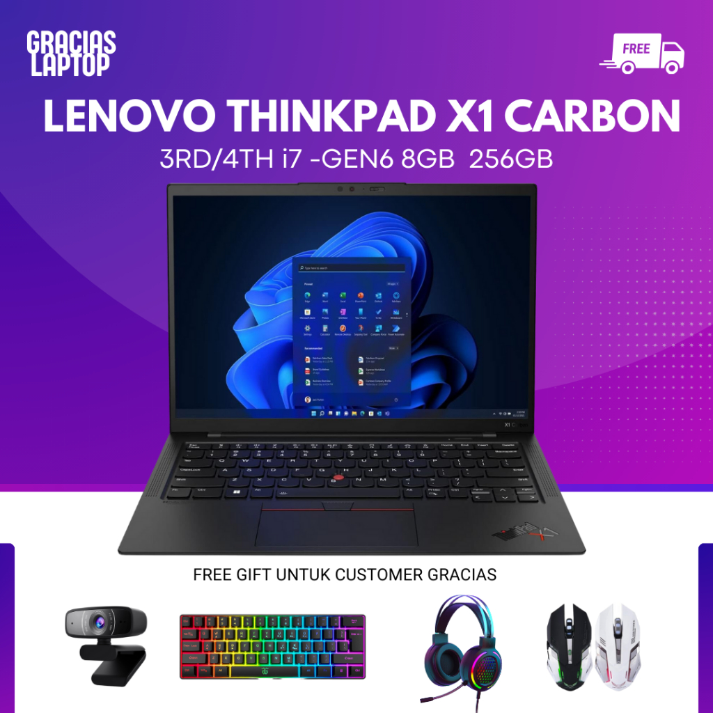 Jual Lenovo Thinkpad X1 Carbon 4th /Carbon 3rd Core i7 Gen 6 8/256GB ...