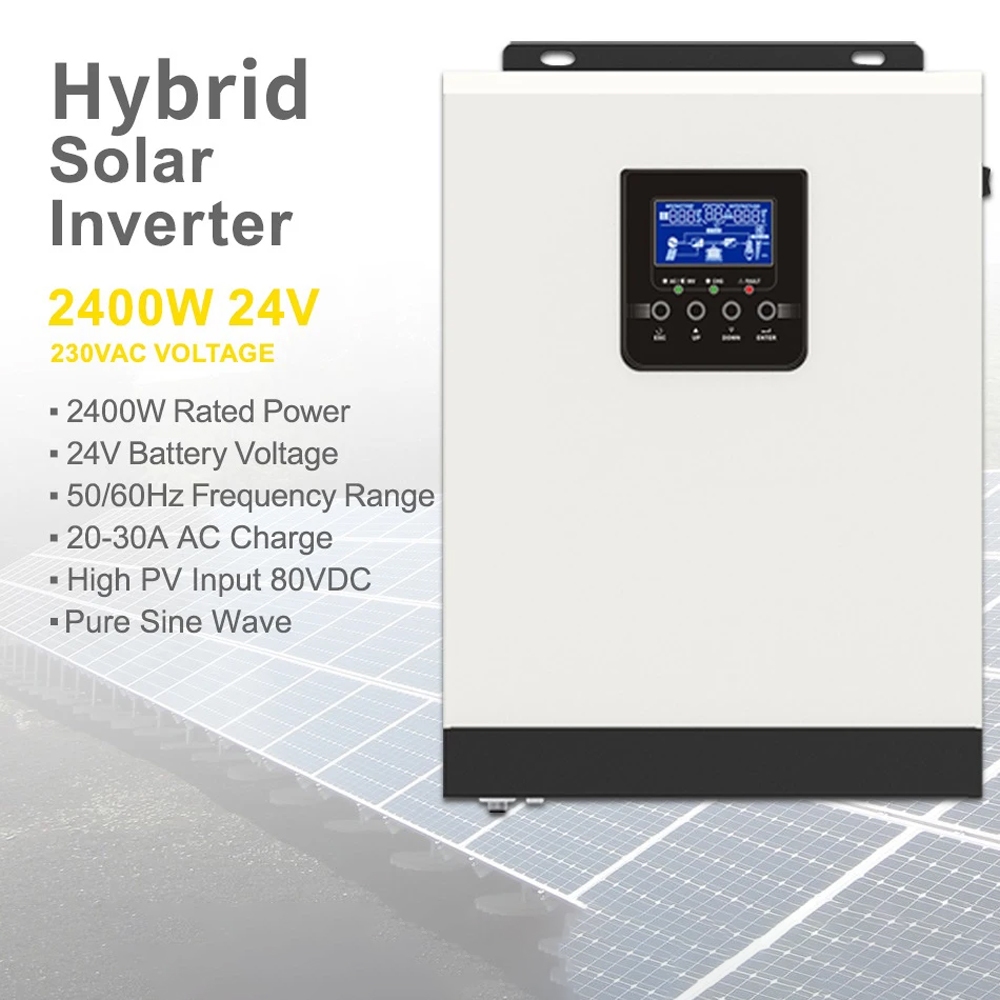 Jual PowMr Hybrid Inverter Solar Controller DC 24V to AC 230V 2400W ...