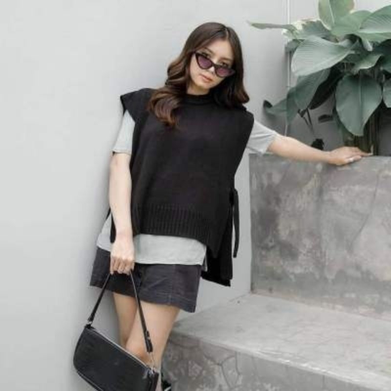 Jual Vest rompi rajut tali outer // Rompi tali kekinian ukuran xxl ...