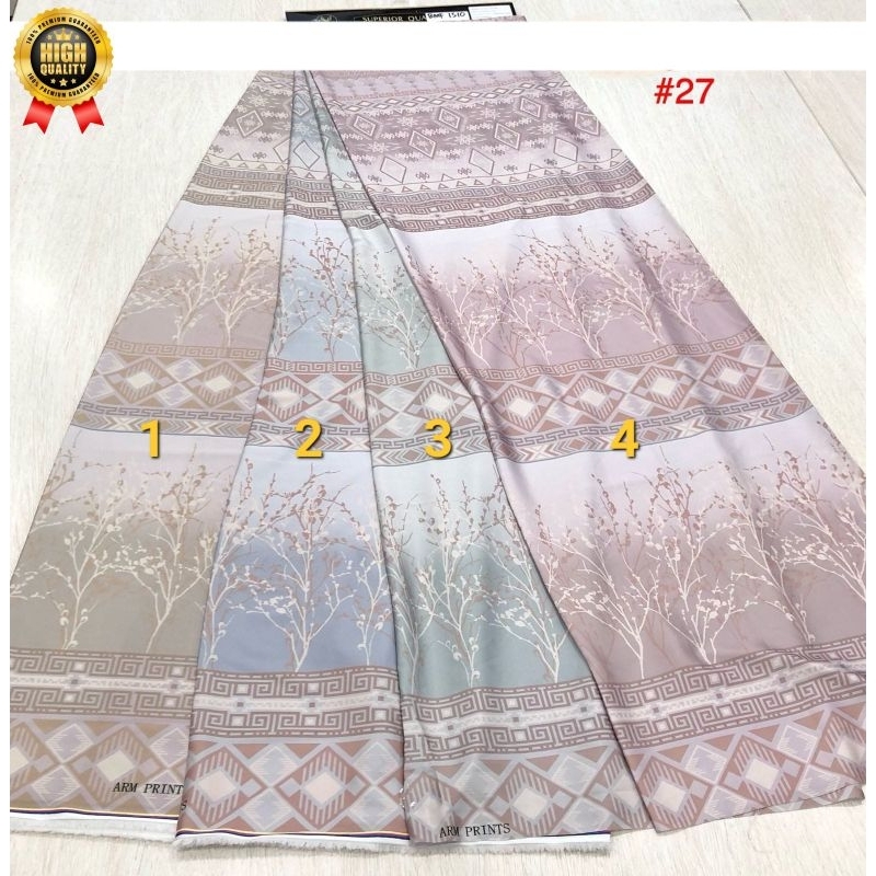 Jual Bahan Kain Armani Sutra Silk Arnami Silk Arm Silk Printing Motif Shopee Indonesia