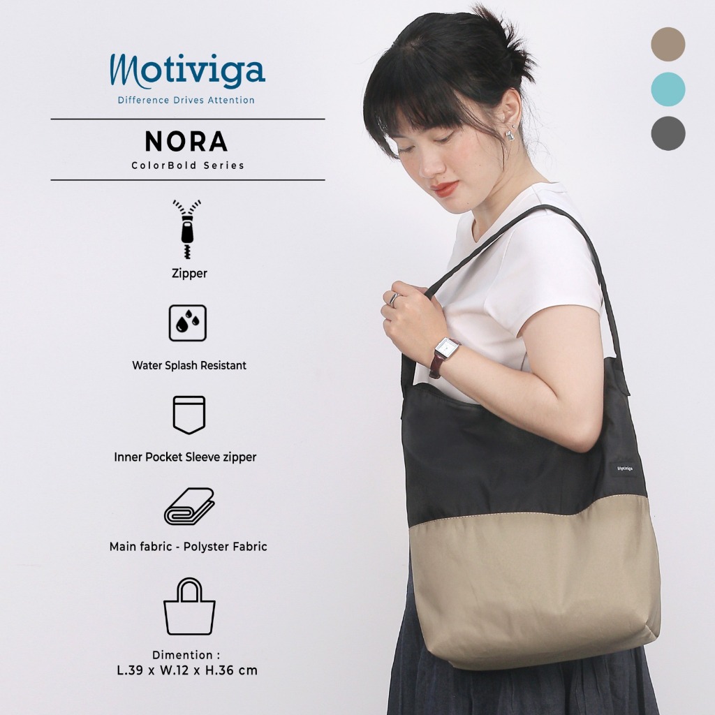 Jual Motiviga Tas Totebag Jinjing Unisex Nora | Shopee Indonesia