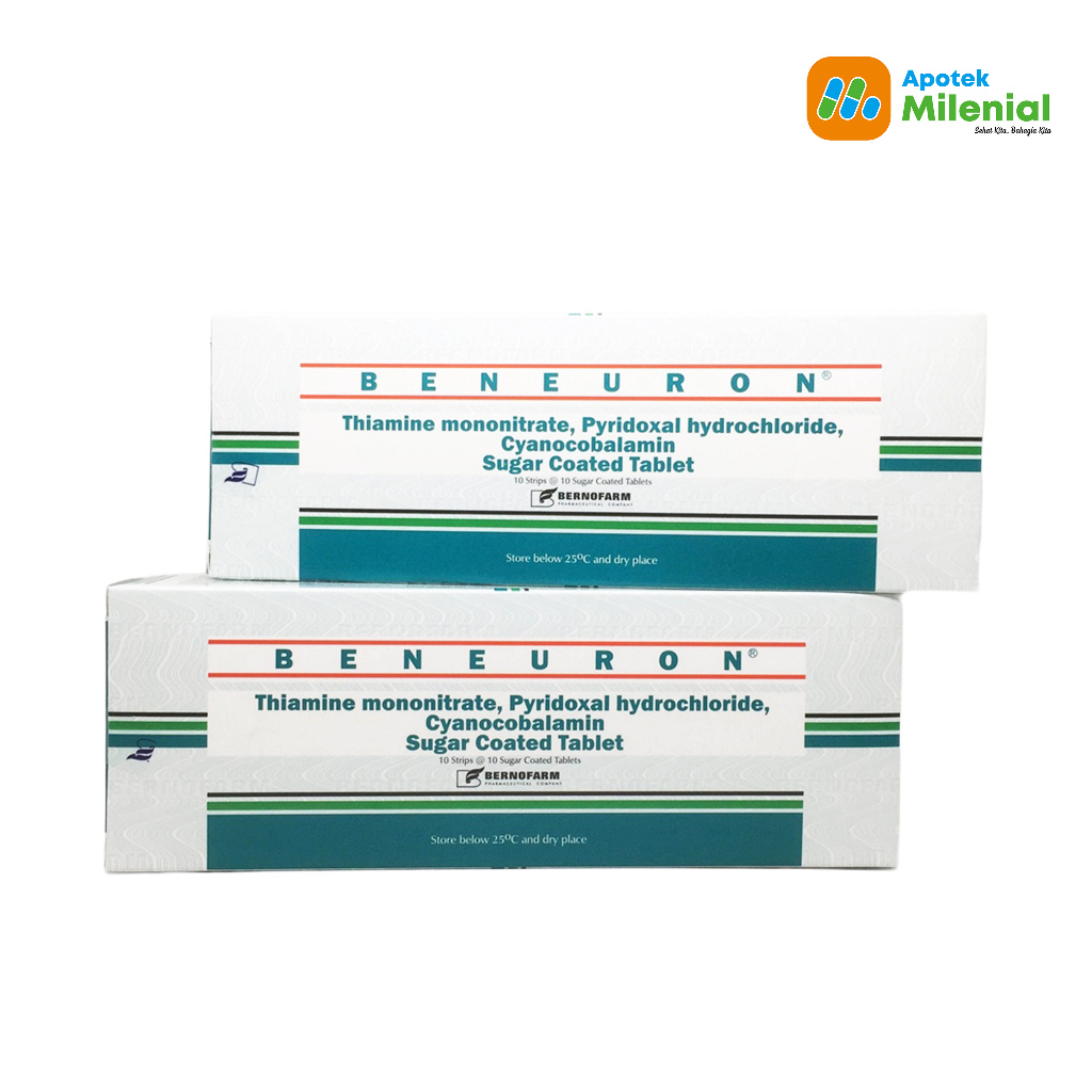 Jual Beneuron Vitamin B1, B6, B12 Isi 100 Tablet / Box | Shopee Indonesia