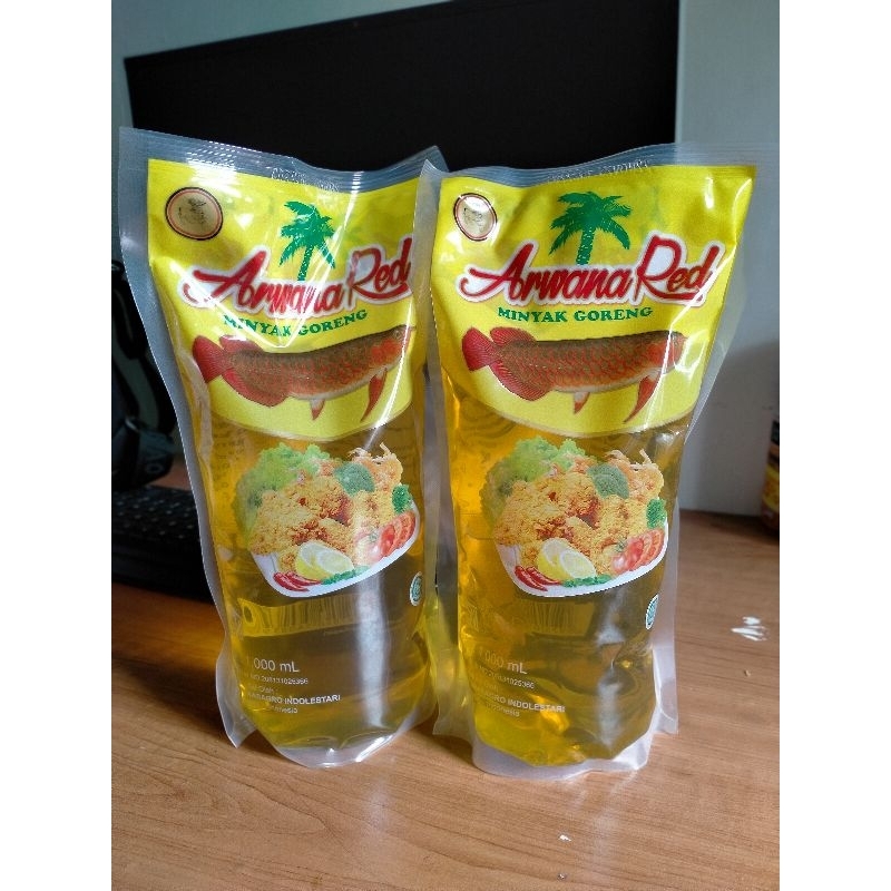 Jual MINYAK ARWANA RED ( 2 PCS ) isi 2 liter | Shopee Indonesia