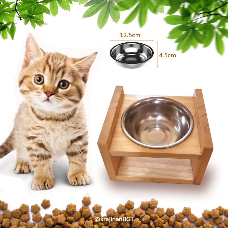 Tempat Makan Kucing Single Bowl