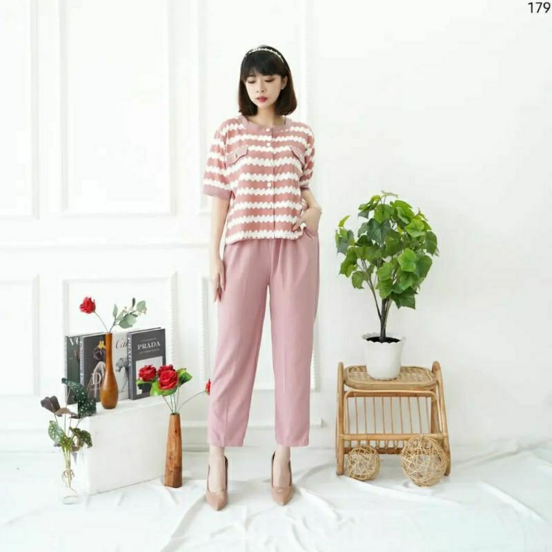 Jual one set knit lembut Original | Shopee Indonesia