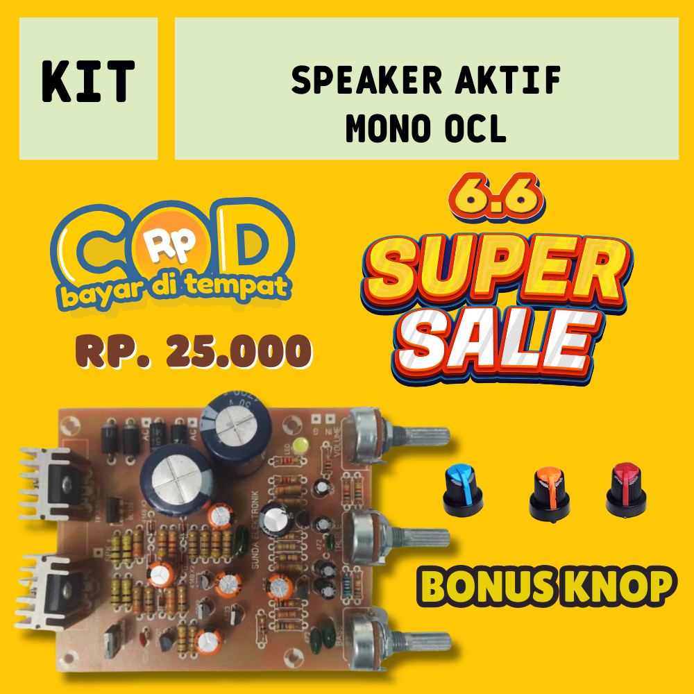 Jual Kit Power Speaker Aktif mono OCL Shopee Indonesia