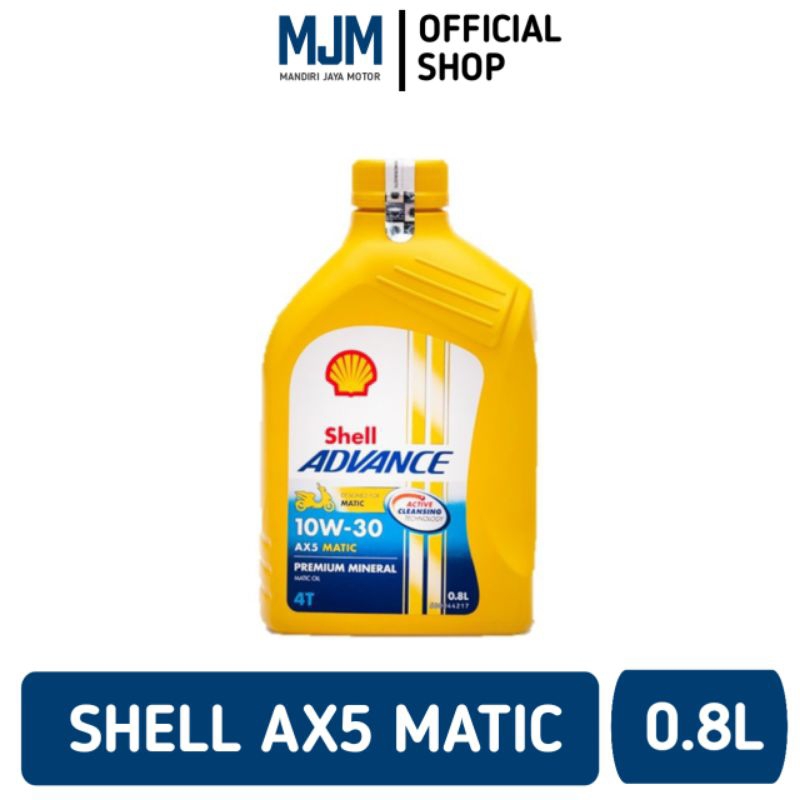 Jual OLI SHELL ADVANCE AX5 MATIC 10W-30 0.8L ORIGINAL RESMI | Shopee ...