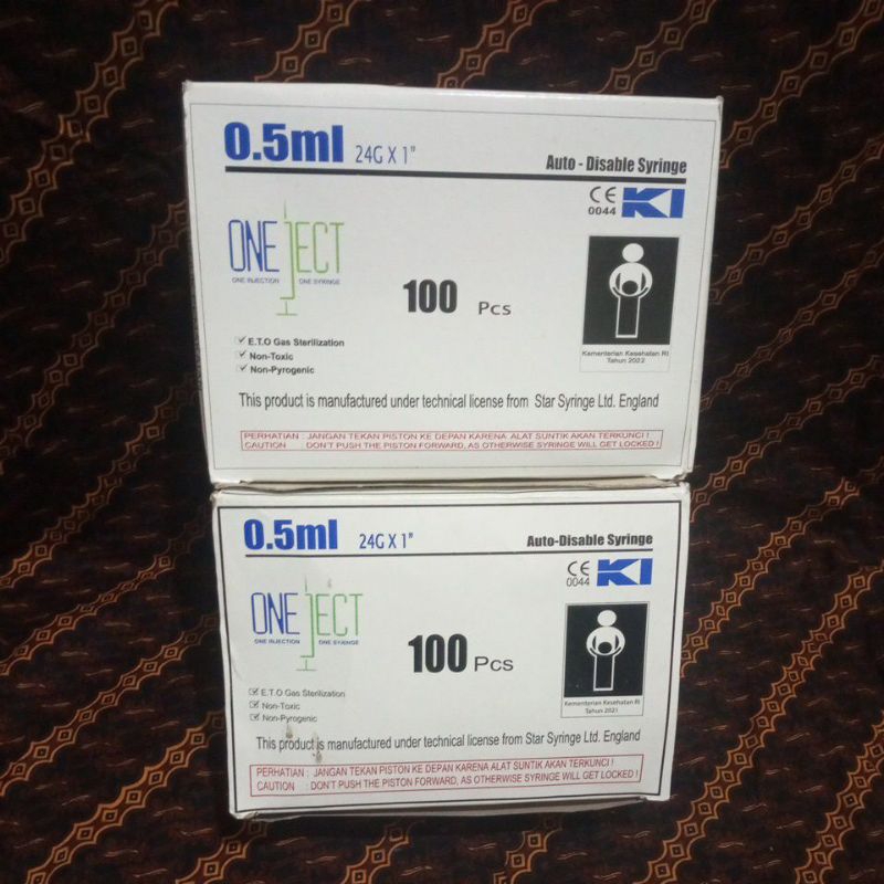 Jual spuit/syringe vaksin onejeck 0.5ml | Shopee Indonesia