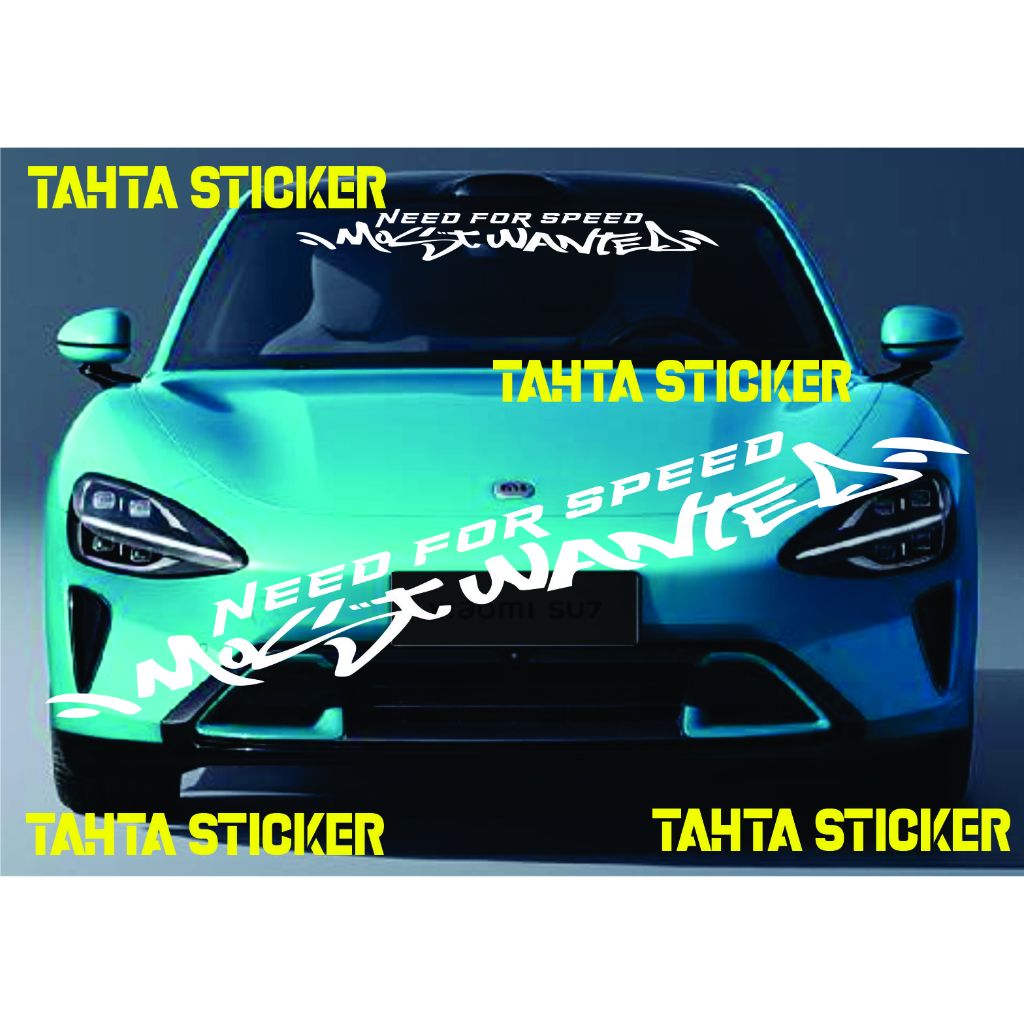 Jual stiker kaca mobil sticker cutting NFS MOST WANTED, stiker keren ...