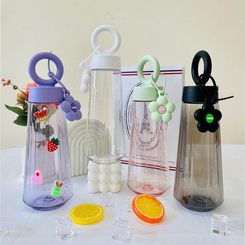 Jual Botol Minum Aesthetic Flower 500ml Free Stiker 3D Botol Air Minum ...