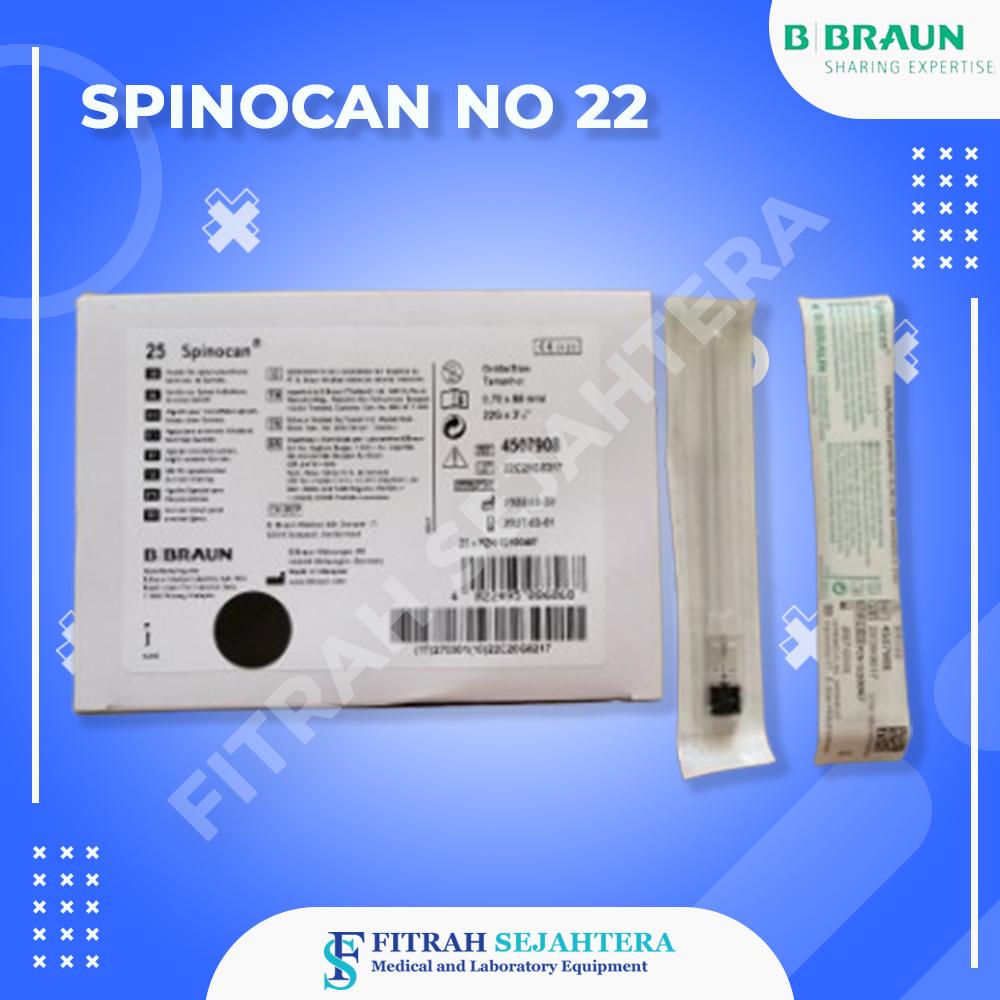 Jual Spinocan 22 BBRAUN / Spinocan 22G BBRAUN / Spinal Needle 22G ...